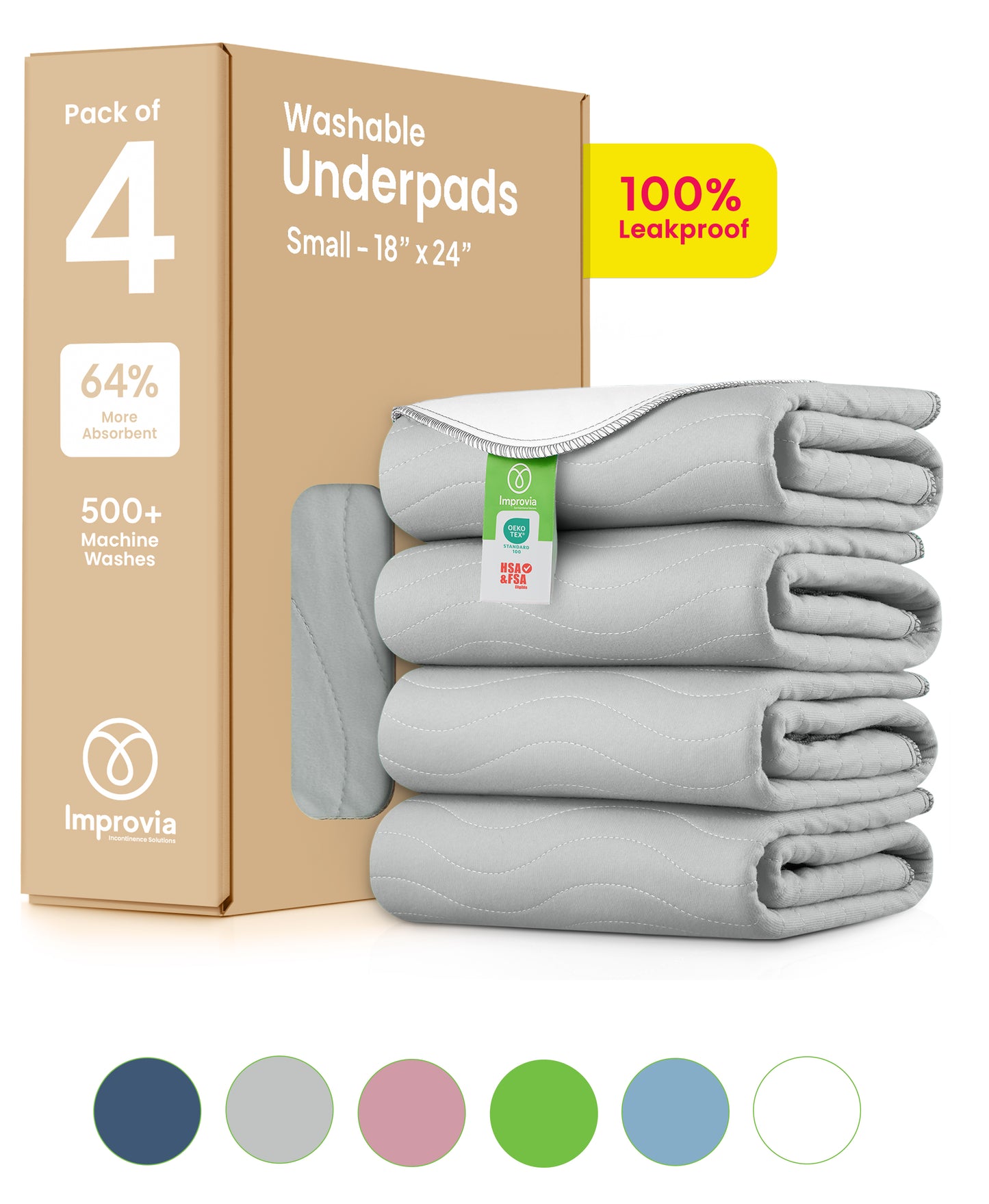 Small - 18"x24" Washable Underpads