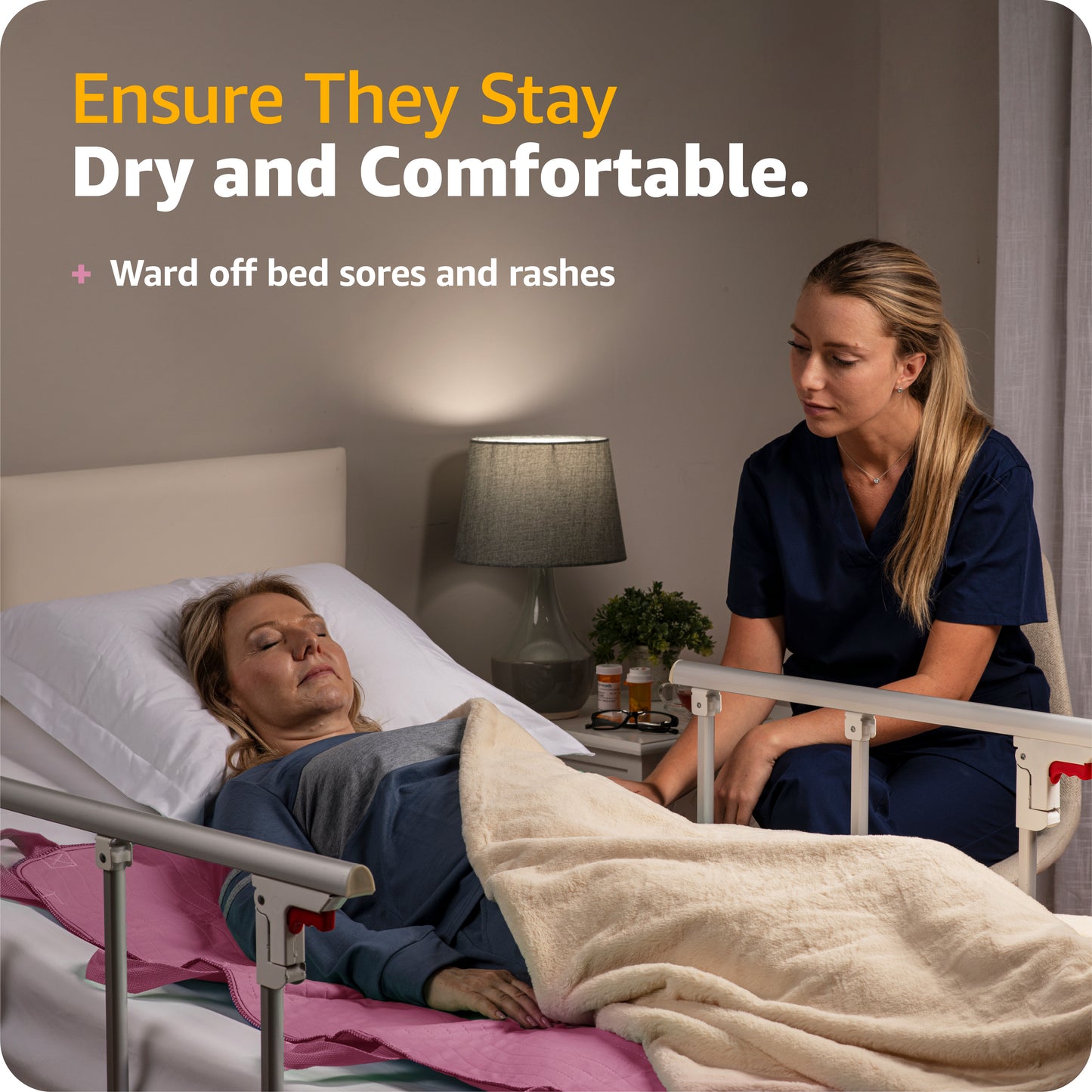 Positioning Bed Pad with Handles