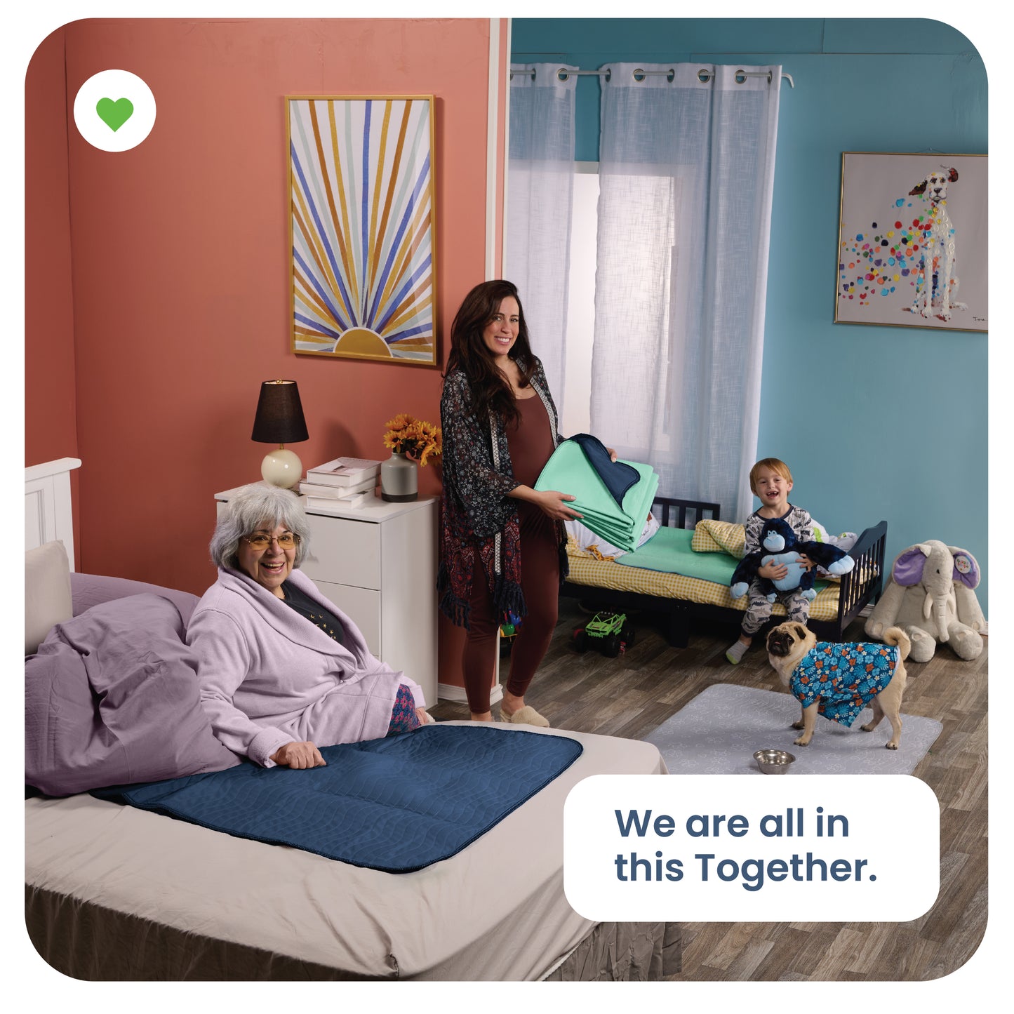 Large - 34"x52" Washable Underpads