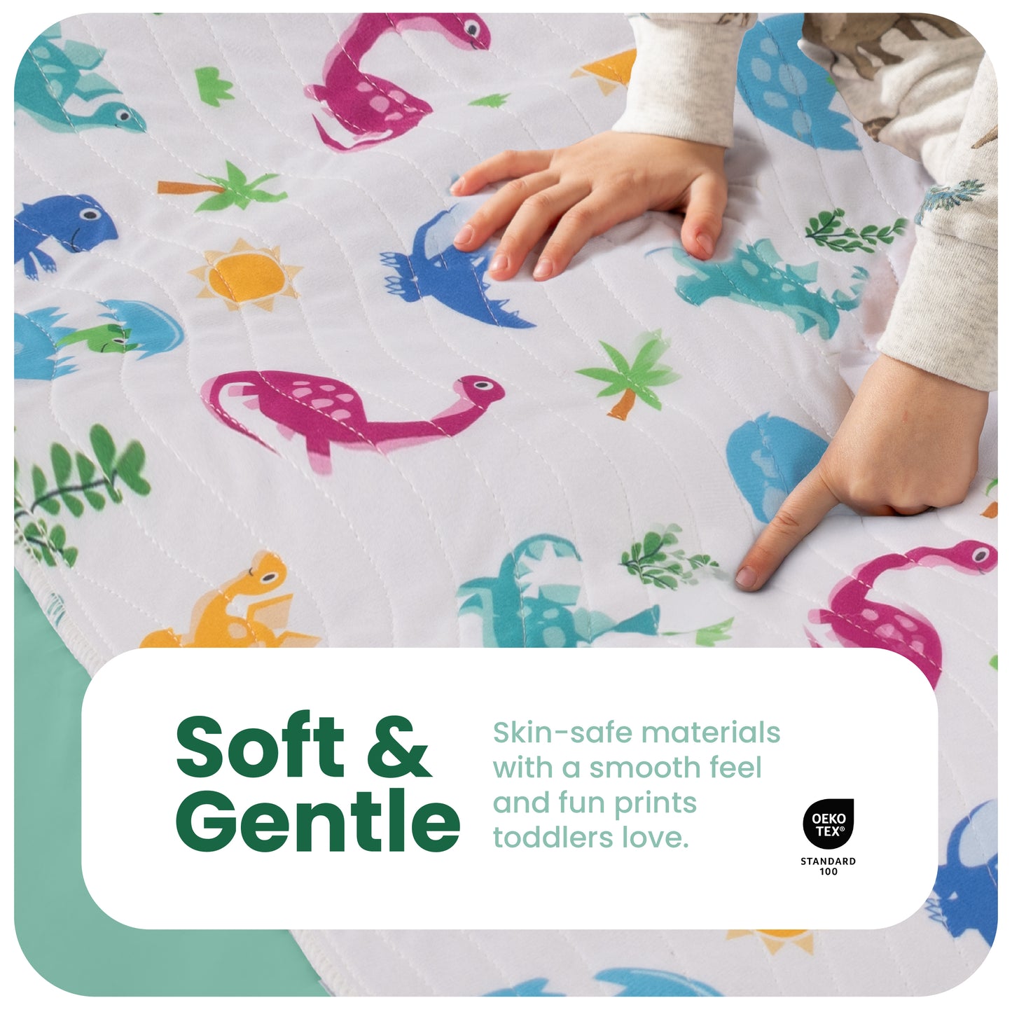 Washable Bed Pads for Toddlers with Tuckable Wings - 34"x36"
