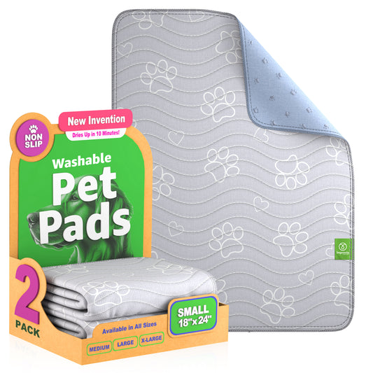 Pack of 2 Reusable Puppy Pad 18" x 24"- Small