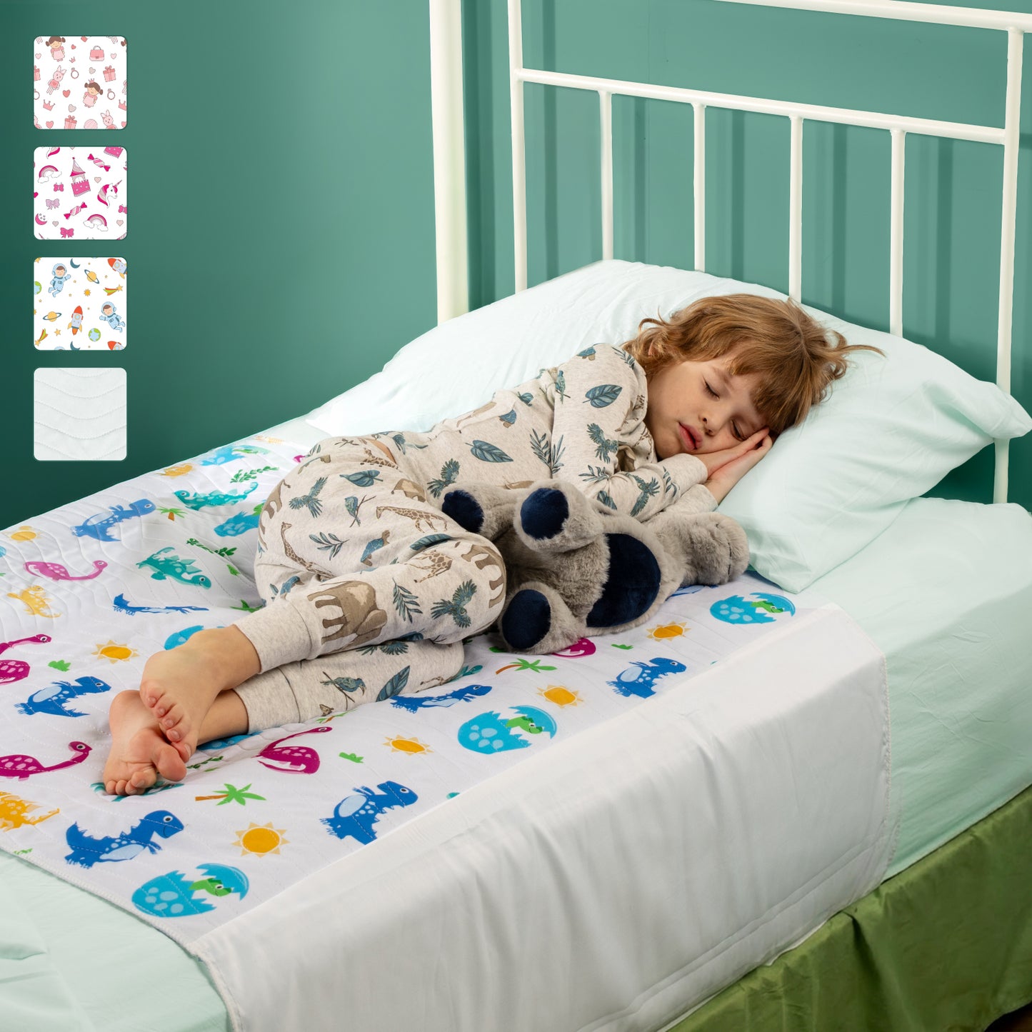 Washable Bed Pads for Toddlers with Tuckable Wings - 34"x36"