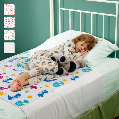 Washable Bed Pads for Toddlers with Tuckable Wings - 34"x36"