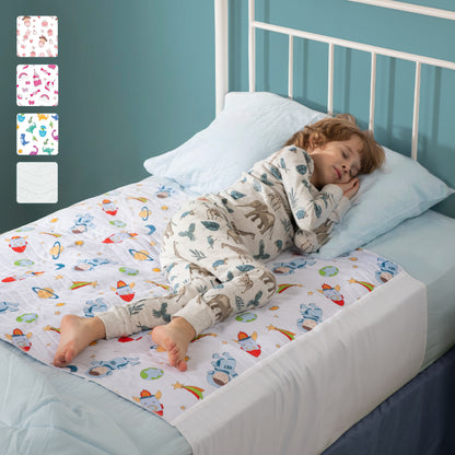 Washable Bed Pads for Toddlers with Tuckable Wings - 34"x36"