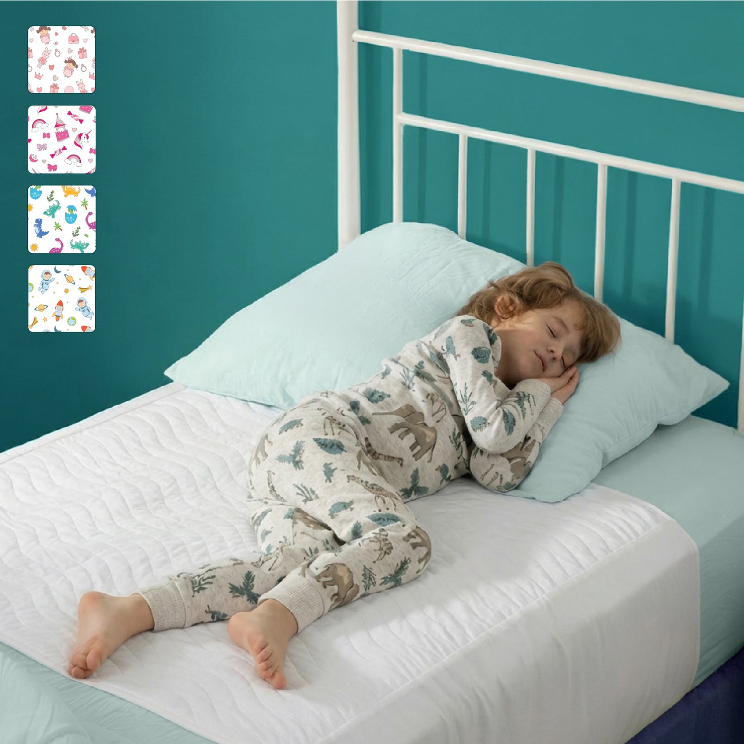 Washable Bed Pads for Toddlers with Tuckable Wings - 34"x36"