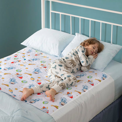Washable Bed Pads for Toddlers with Tuckable Wings - 34"x36"