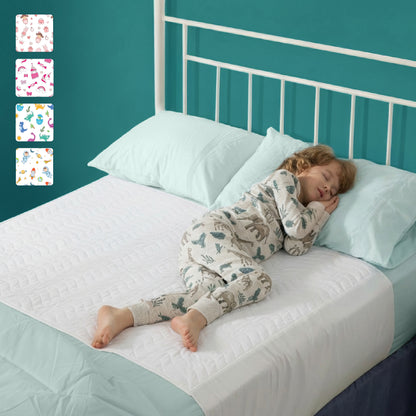 Washable Bed Pads for Toddlers with Tuckable Wings - 34"x36"