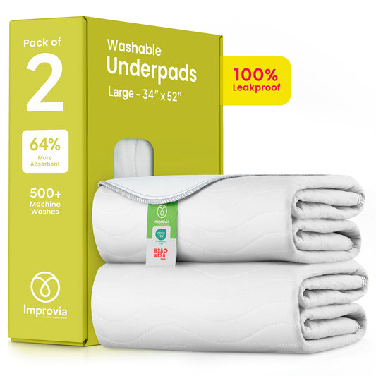 Washable Underpads White & White