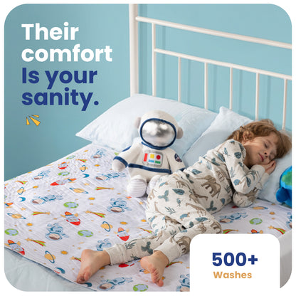 Washable Bed Pads for Toddlers with Tuckable Wings - 34"x36"