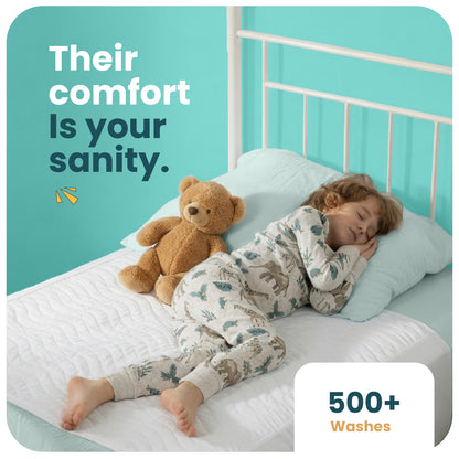 Washable Bed Pads for Toddlers with Tuckable Wings - 34"x36"