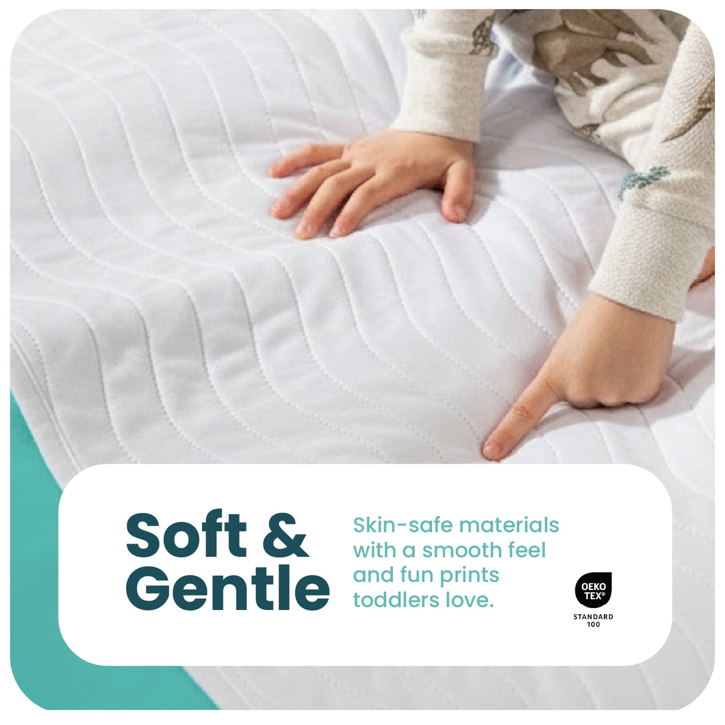 Washable Bed Pads for Toddlers with Tuckable Wings - 34"x36"