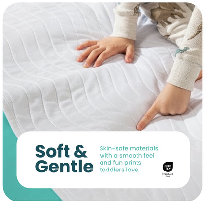 Washable Bed Pads for Toddlers with Tuckable Wings - 34"x36"