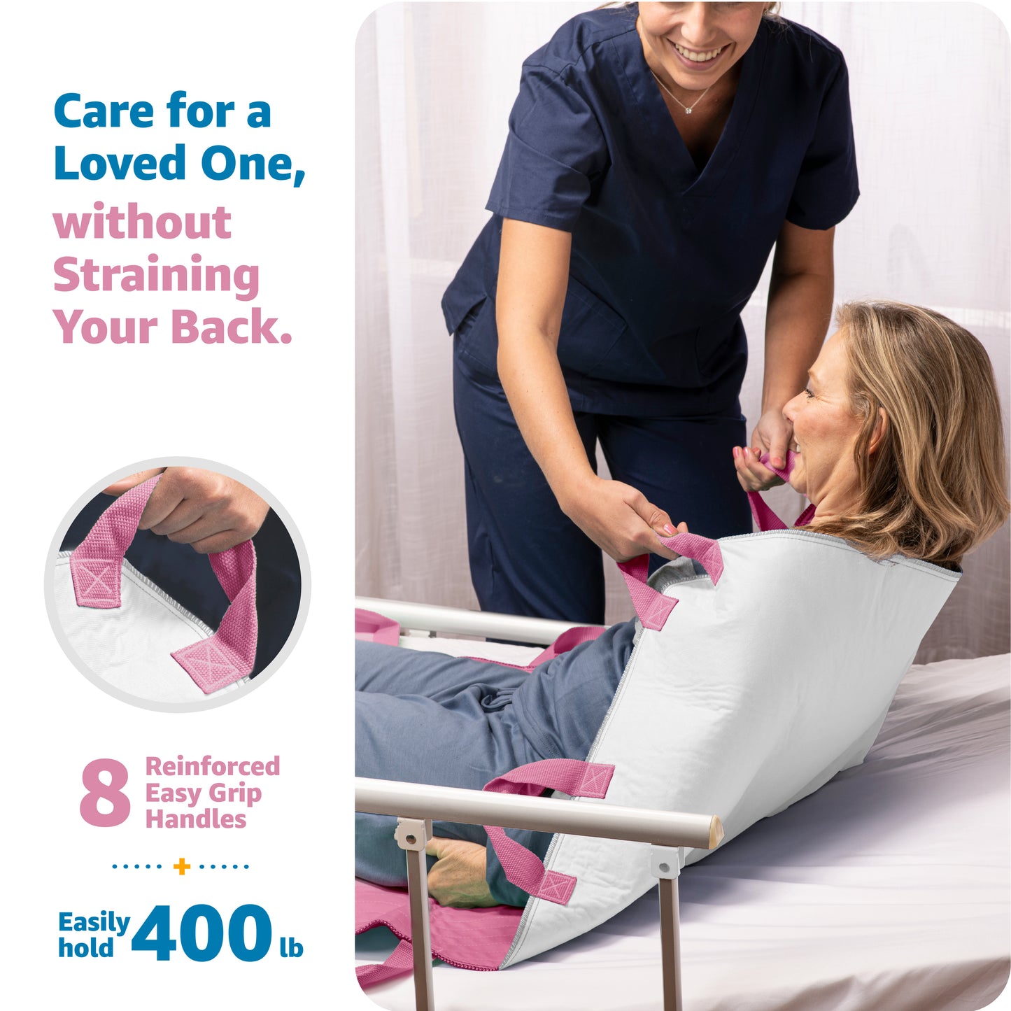 Positioning Bed Pad with Handles