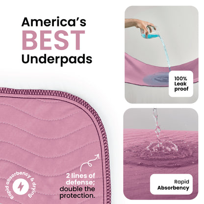 Medium - 34"x36" Washable Underpads